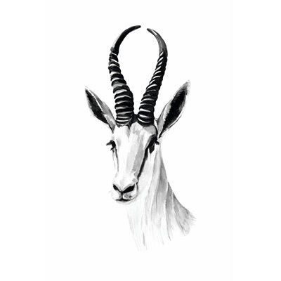 Gazelle Sketch I 1 Piece Wrapped Canvas Wall Art
