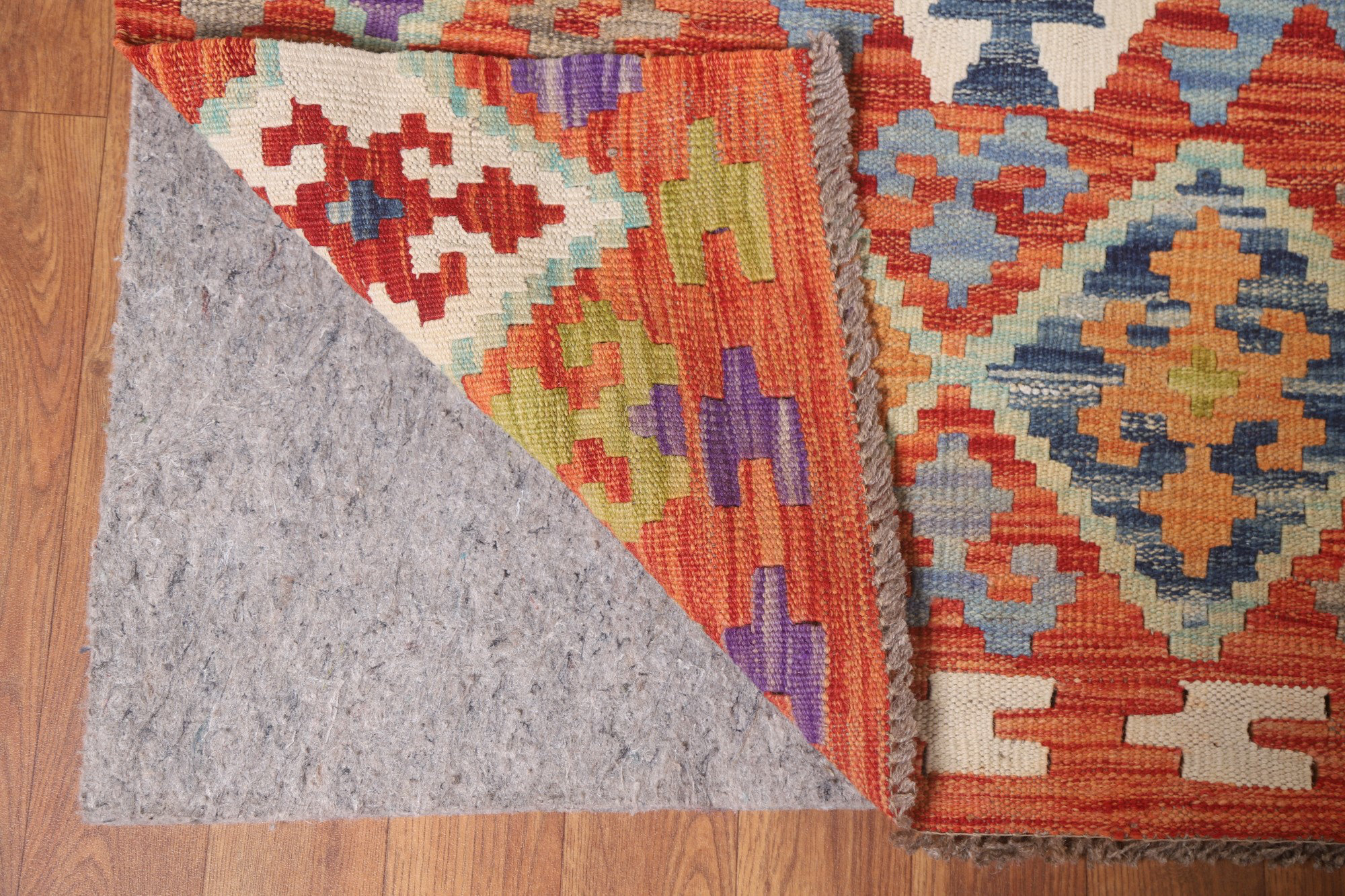 Dakota Fields All-Over Geometric Kilim Wool Large Rug 10x16 | Wayfair