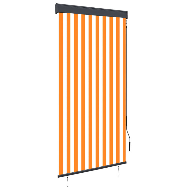 Outdoor Room Darkening, White/Orange, 250 cm L x 100 cm W
