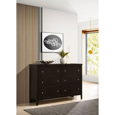 Commode 6 tiroirs Boden Cappuccino
