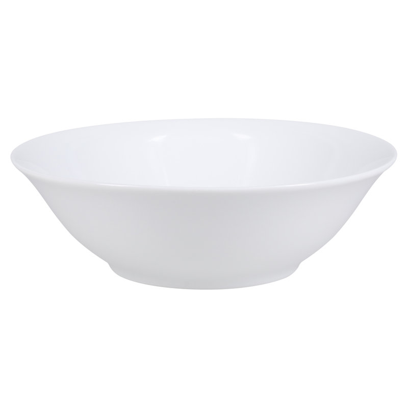 Classic White Porcelain 20 oz Soup and Cereal Bowls, Set of 4