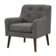 Fauteuil capitonné 25 po Mid Century-27887566