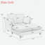 Chaise longue moderne avec coussins-975997488