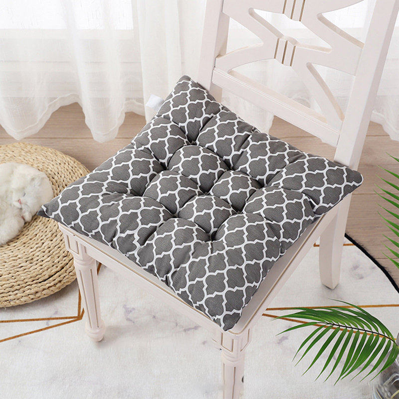 Chair Cushions For Indoor/dining/kitchen Chairs Seat Cushions Tufted Chair Cushions With Ties, B