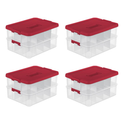 Ensemble de rangement de Noël H 7,75 po x l 10,75 po x P 14,38 po