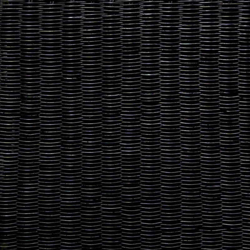 Woven Rattan Square End Table, Black