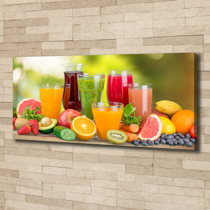 Fruit Juices - Wrapped Canvas Print