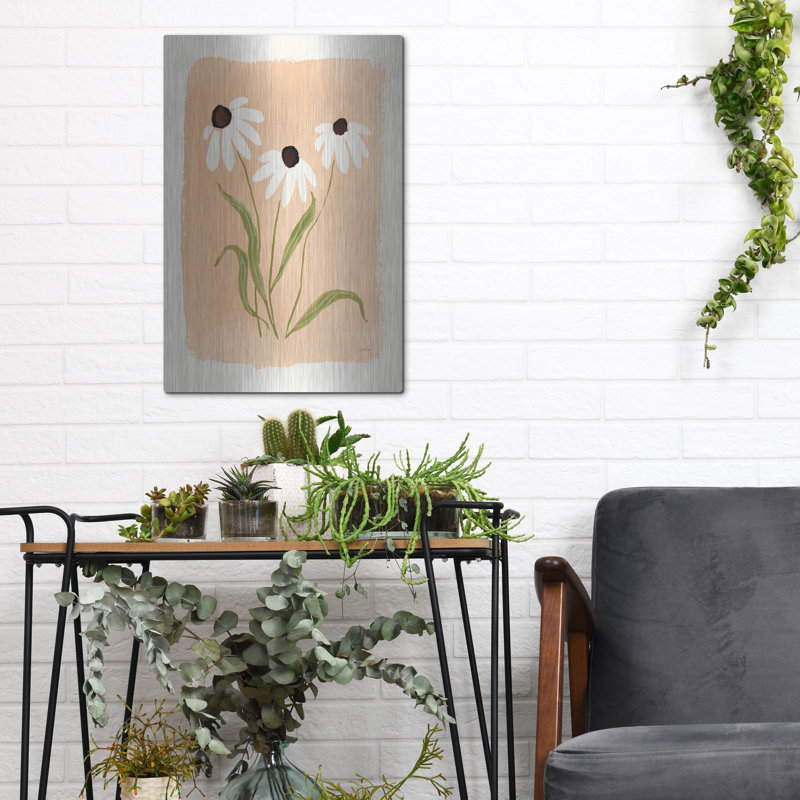 Art mural en métal «Meadow Treasures 2» par Katrina Pete, H 16 po x l 12 po
