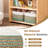 4 Pack Baskets For Organizing, Woven Storage Baskets For Toys And Towel, Rectangle Cotton Rope Basket With Handles, 14''L X 8''W X9''h, Green