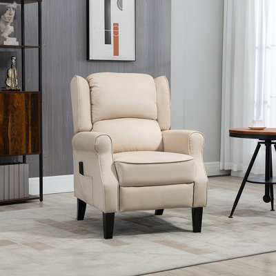 Fauteuil inclinable massant avec repose-pieds