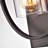 Aliiyah 1 - Light 8.2" Antique Black Armed Sconce  with Clear Glass Shade