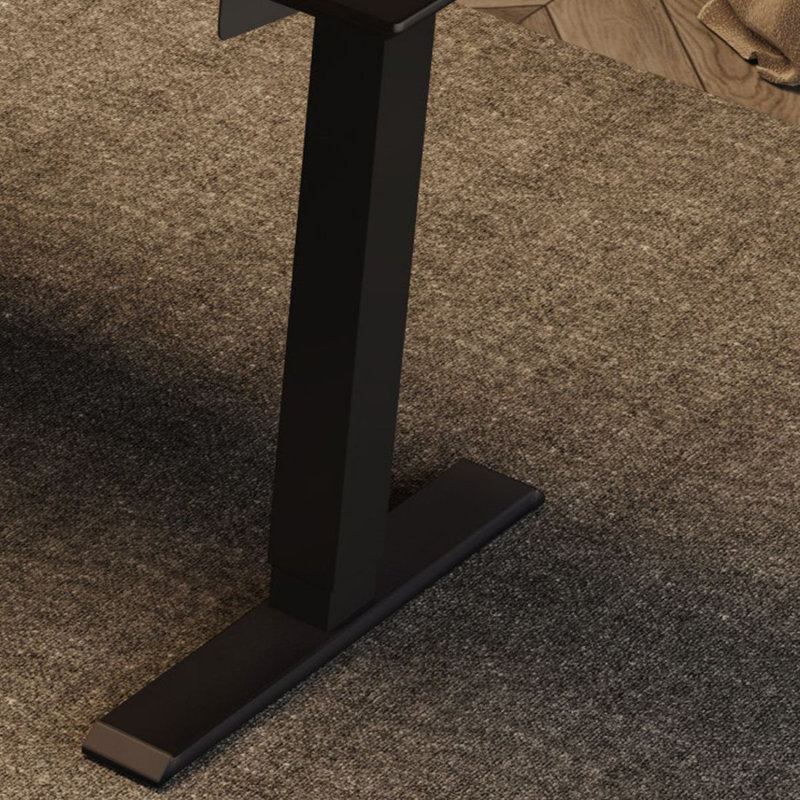 Bureau debout électrique en L à hauteur ajustable, poste de travail d'ordinateur de coin moderne motorisé pour bureau à domicile