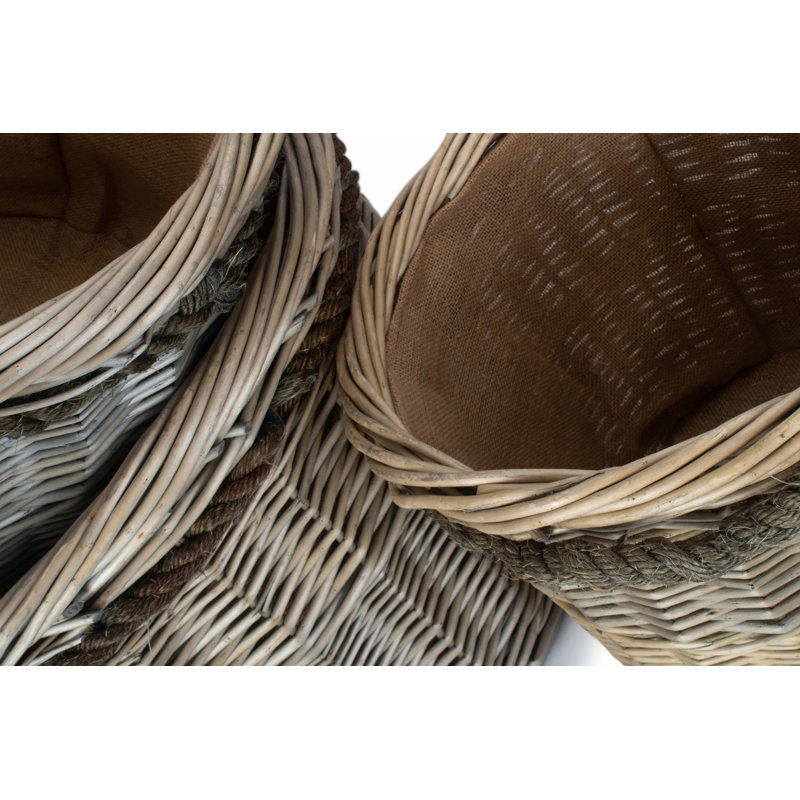 Ridpath Willow 3 Piece Log Basket Set