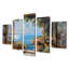 Rosenfeld - "Coastal Windows", art mural sur toile 5 pièces