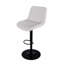 Tabourets de bar pivotants à hauteur réglable (35,03 à 43,7 pouces), dossier et tissu tricoté doux-950452067