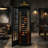 Black Old English Telephone Booth  Pool Cue Rack By Ram Game Room