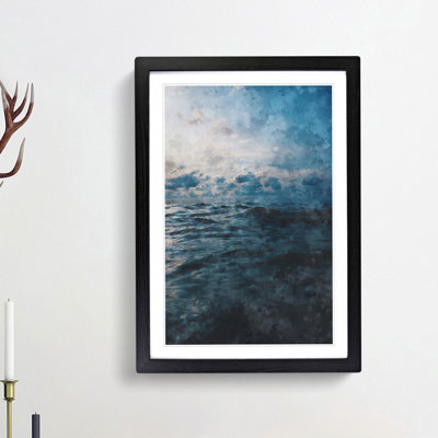 Clouds Above The Ocean - Single Picture Frame Painting on MDF