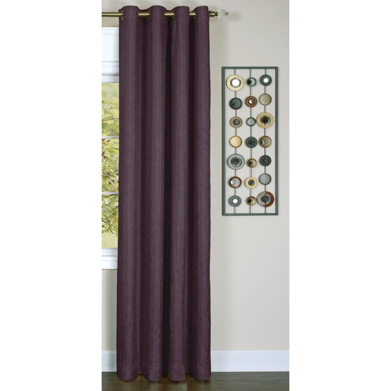 Panneau de rideau simple occultant avec œillets Tansey, Violet, l 50" x L 84"