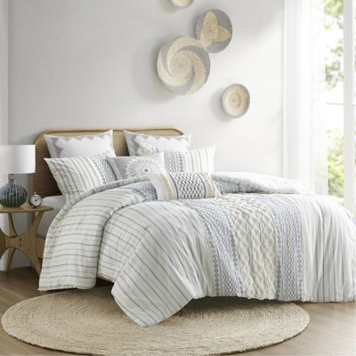 Édredon 100% coton imprimé avec un design moderne - très grand / très grand