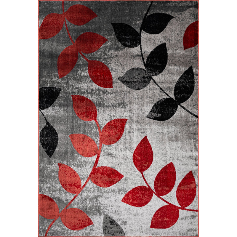 Abstract Area Rug, Terra, Rectangle 80 x 150 cm