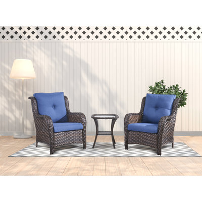 Carolina 2 - Person Patio Conversation Set with Cushions