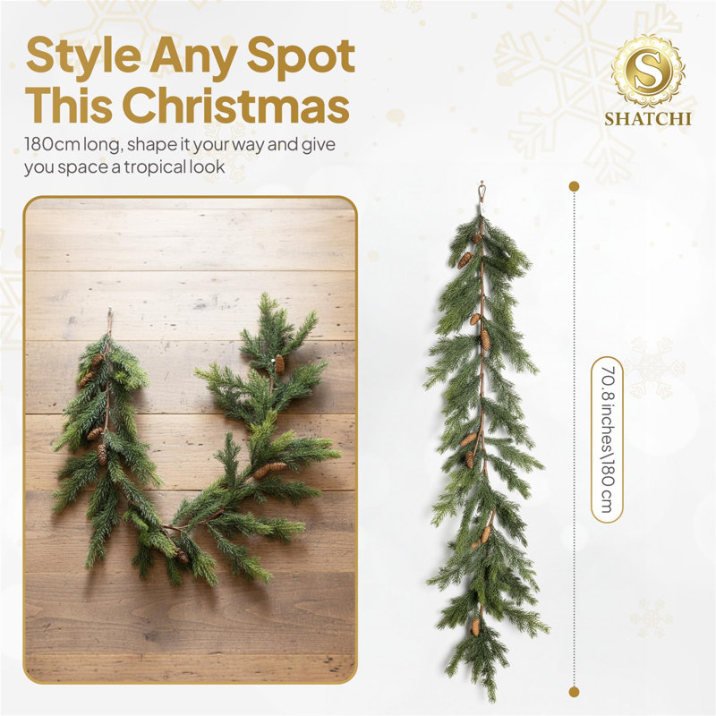 16cm Faux Garland