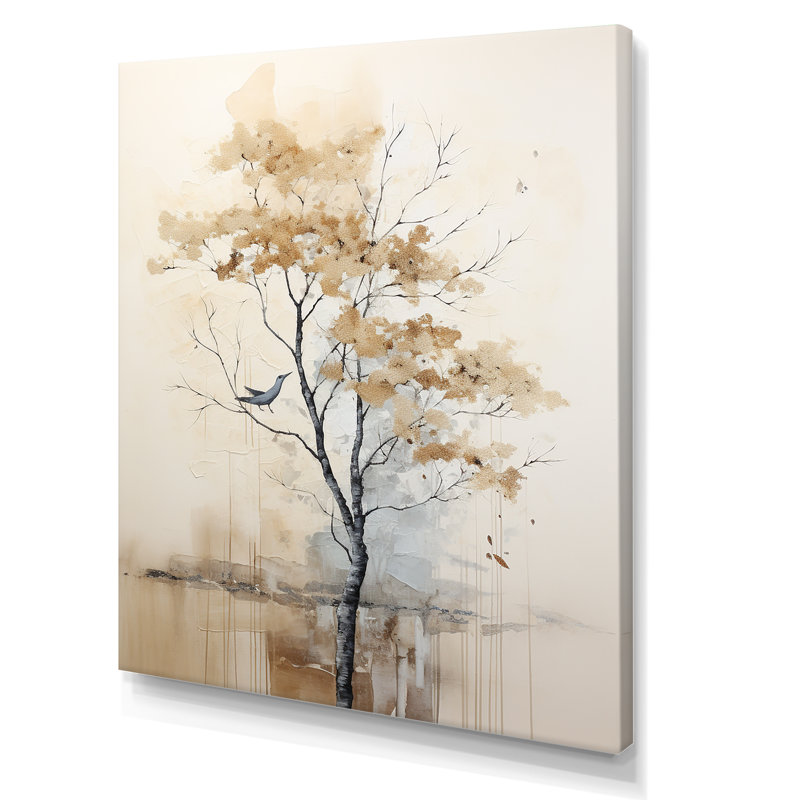 Arbre africain africain, minimalisme IV - impression d'art mural arbre africain, H 44 po x l 34 po, Toile tendue