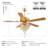 52 Inches Crystal Ceiling Fan Fandelier with Lights,For Bedroom Kitchen Patio Remote Control-1606101329-1604326137
