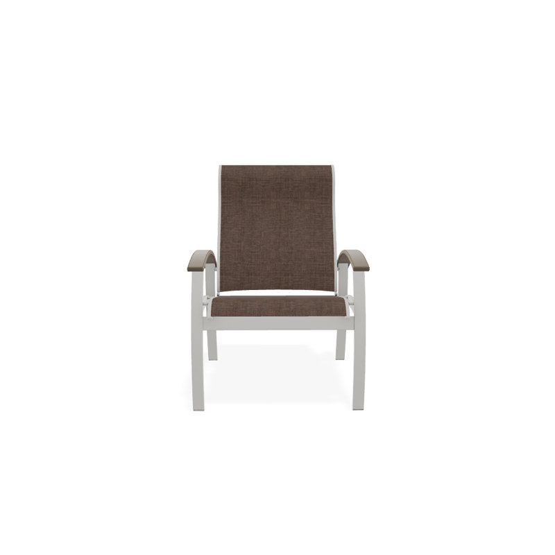 Chaise de patio Askar, Désert, Moka Sunbrella®, Neige texturée