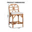 Tabouret de bar Jada en rotin naturel