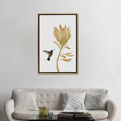 «Hummingbird and FloWer II», impression sur toile