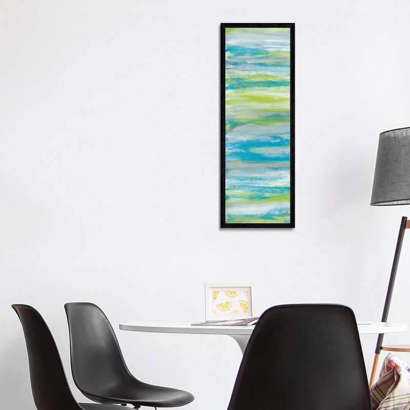 Blissful I by Rita Vindedzis - Panoramic Gallery-Wrapped Canvas Giclée on Canvas, 121.92 cm H x 40.64 cm W, Black Framed