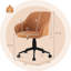 Chaise de bureau moderne avec dossier incurvé et accoudoirs confortables
