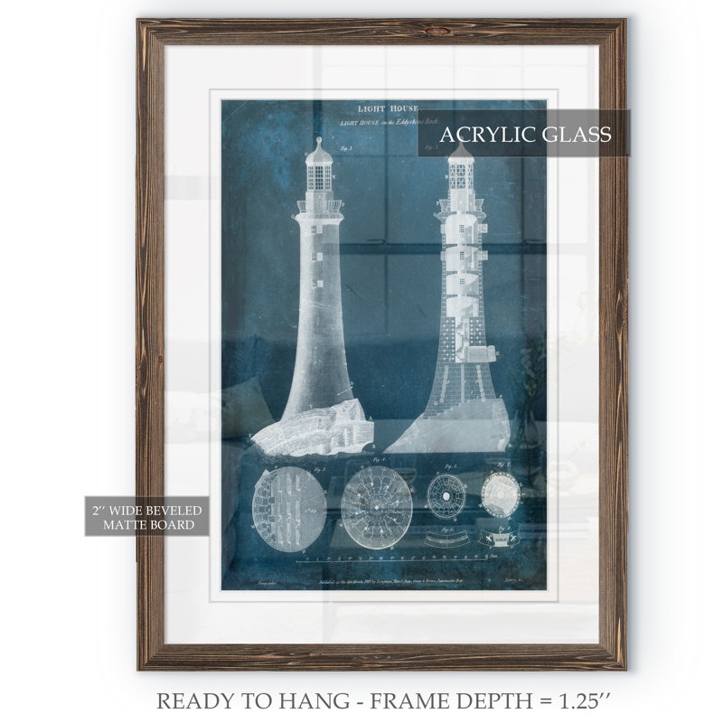 « blueprint blueprint » par paul cezanne-cadre photo, impression, H 32 po x l 44 po x P 1,25 po, Impression encadrée espresso