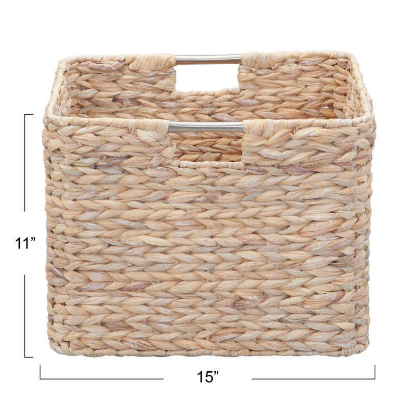 Panier en osier robuste, durable et complexe, Beige