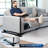 VIVO Black 20 inch Over Couch Swivel Table, Laptop Desk for Remote Work