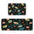 Motif floral noir / vert sélectionné