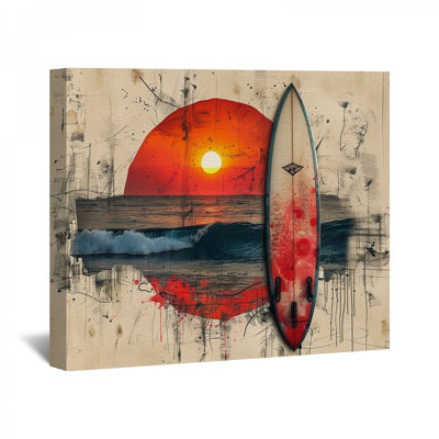 Surfing, reproduction d'art sur toile