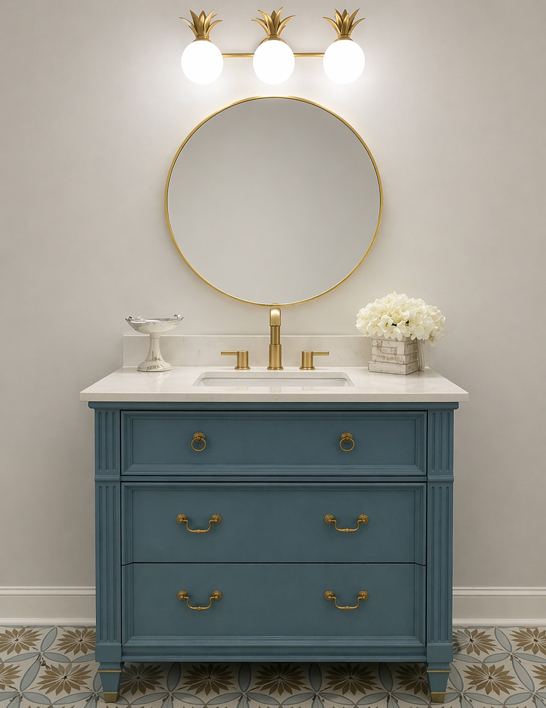 Gazala 3-Light Dimmable Vanity Light