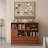 Modern Wooden Bookcase With Storage Cabinet