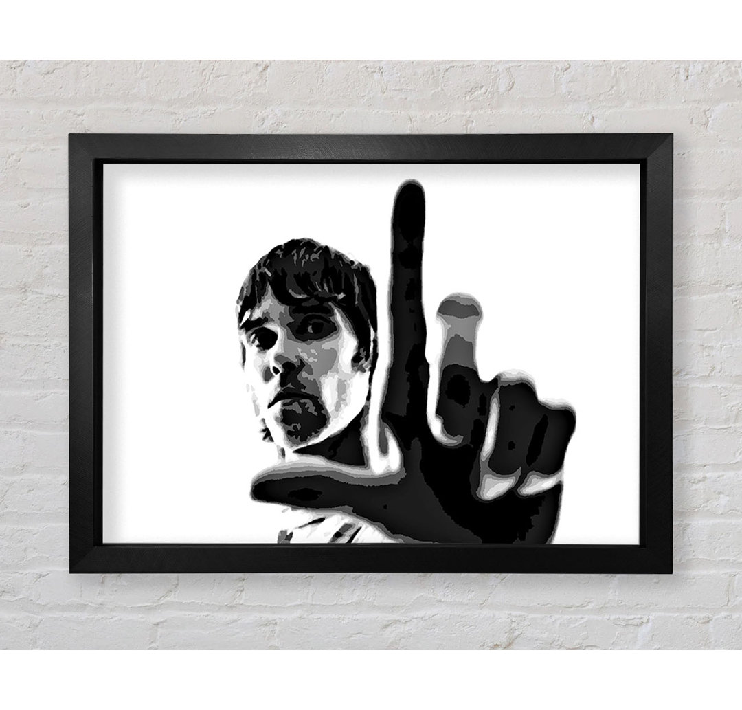 Ian Brown Look B N W - Einzelne Bilderrahmen Kunstdrucke