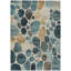 Tapis bleu sarcelle lavable à la machine intérieur / extérieur Xhevrie-1713185409