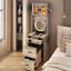 Petit bureau de coiffeuse avec miroir et lumières DEL-2080012861-2080012863