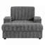 Fauteuil-lit surdimensionné de 42 po avec méridienne rembourrée avec repose-pieds et rangement, porte-gobelets-1165404619