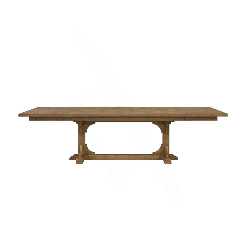Table à tréteaux - amande, Almond