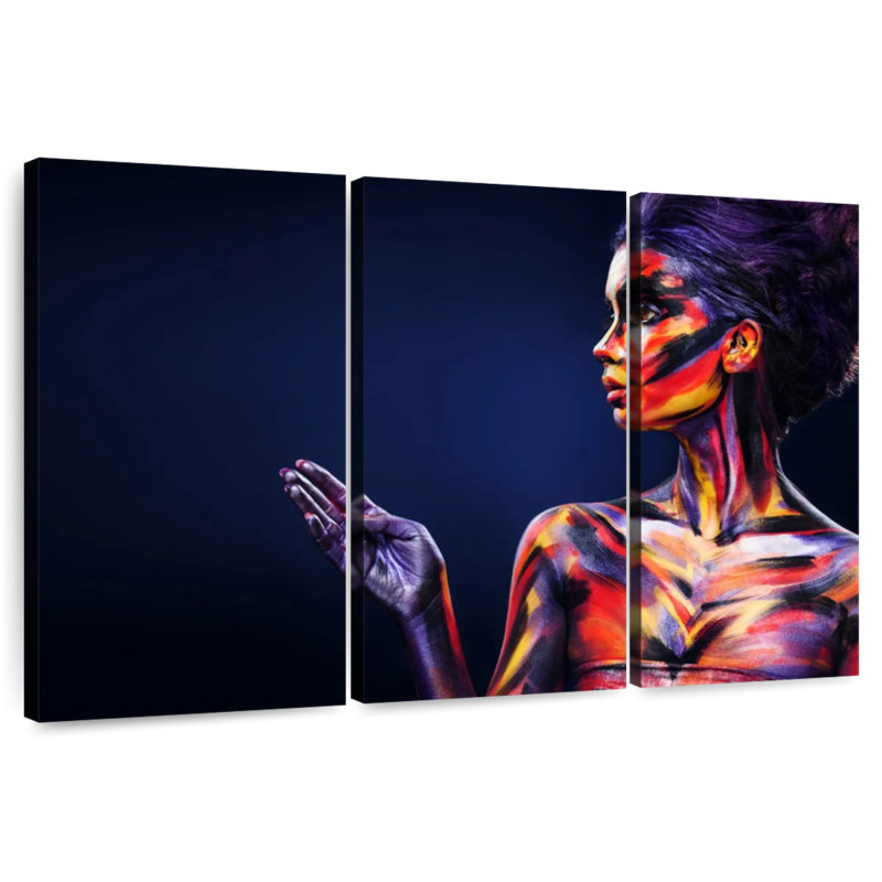 Senne Multicolored Body Makeup, 28" H x 45" W