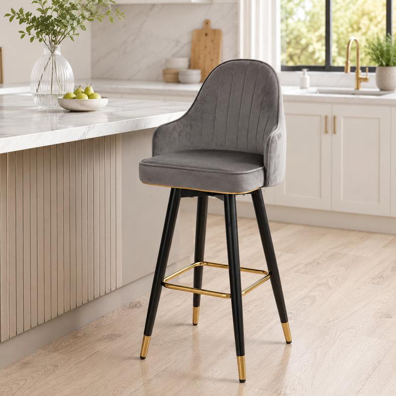 Tabouret de comptoir pivotant 29,5 po