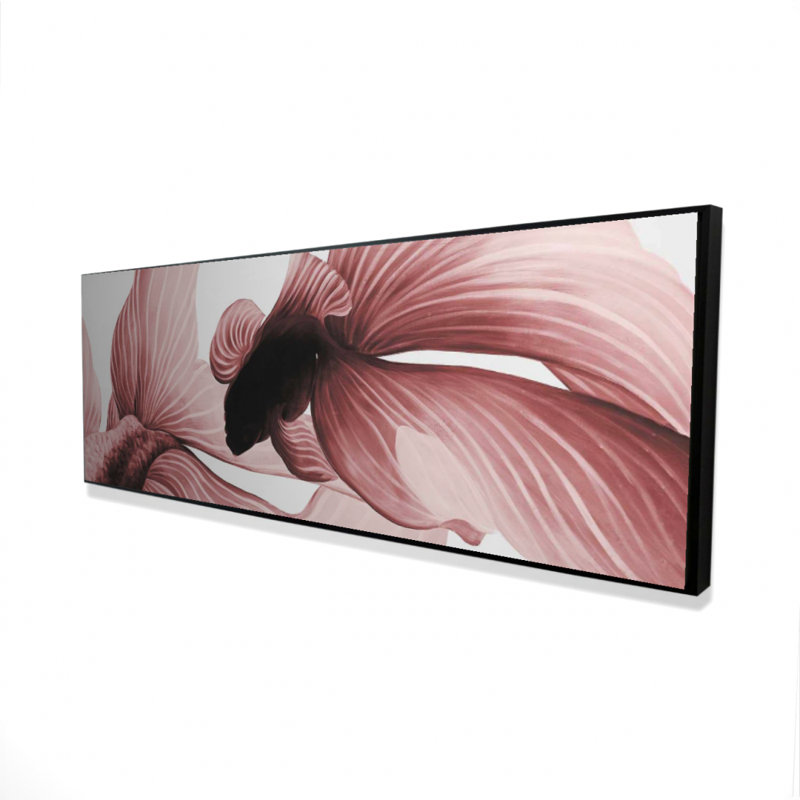 Two Red Betta Print On Canvas