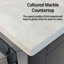 Meuble-lavabo avec plateau en marbre de culture-514551449