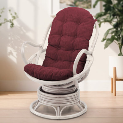 Melbourne Rattan Swivel Accent Chair by Bay Isle Home